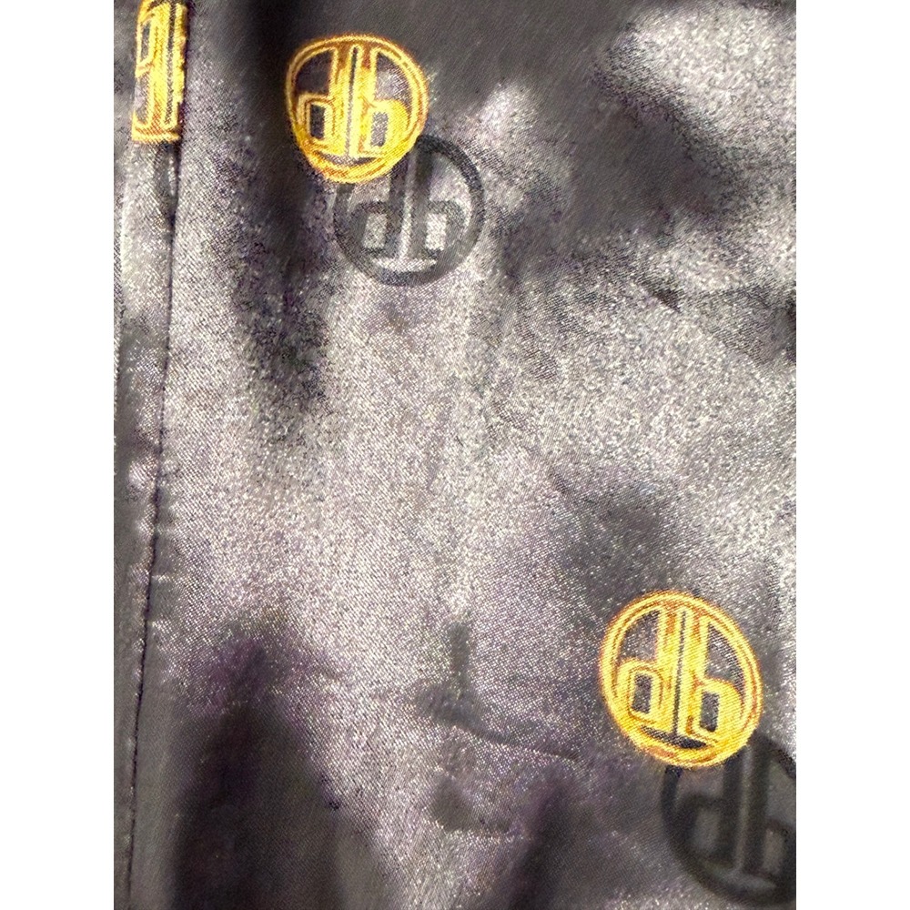 Dennis Basso Black Suede Bomber Jacket L luxury maximalist grunge business - Picture 7 of 14